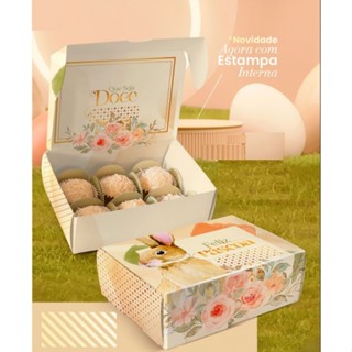 Caixa Para 6 Doces Florata Pct C/ 10 Unid. Jango