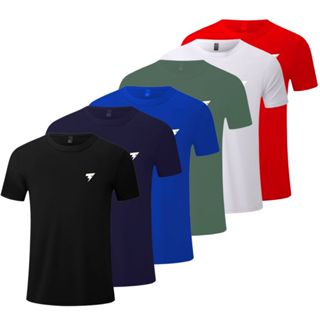 Camiseta Esportiva Masculina Lisa Musculação Casual dia a dia Manga Curta