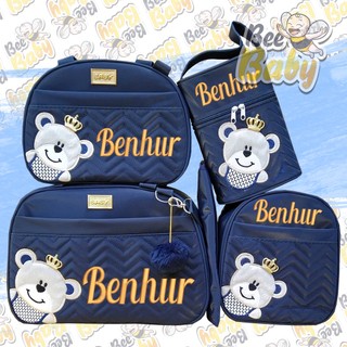 KIT BOLSA MATERNIDADE PERSONALIZADA (COMPLETO)