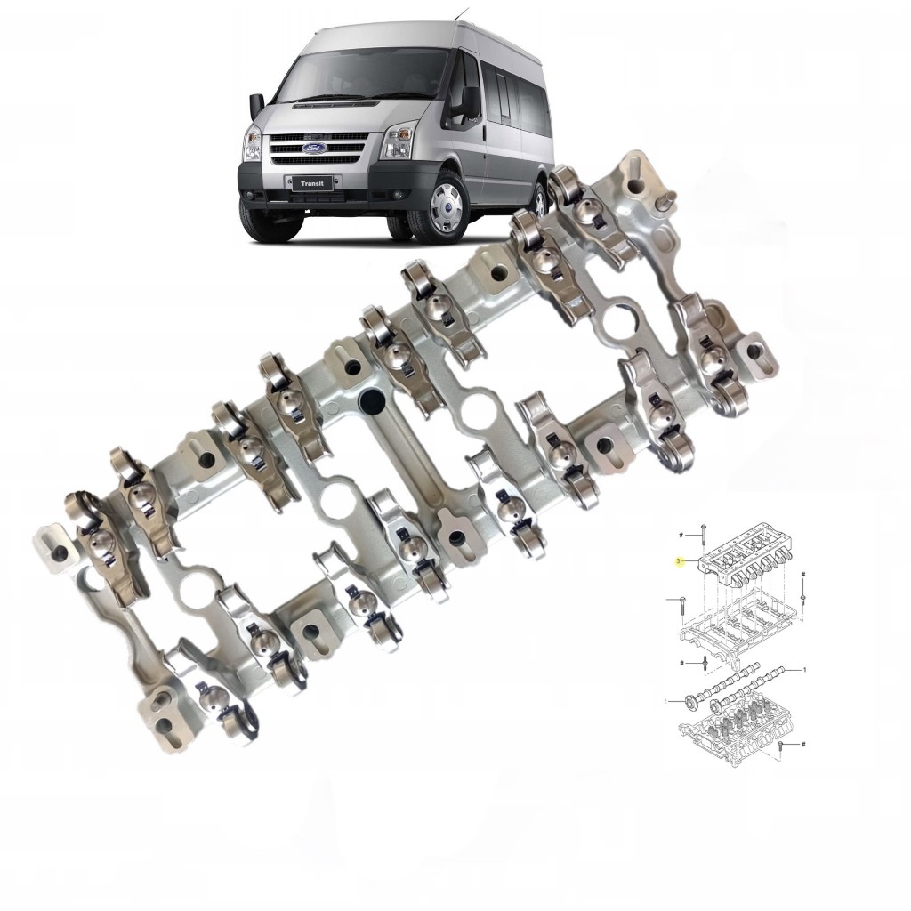 Gaiola Com Balancin E Tucho Ford Transit 2.4 2008 A 2011