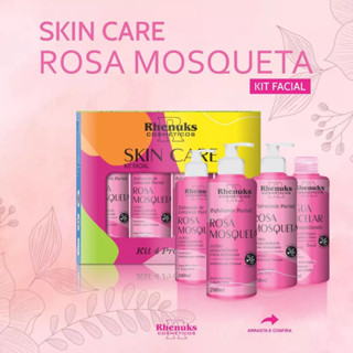 Kit Facial Skin Care Rosa Mosqueta - 4 Produtos Para o Rosto