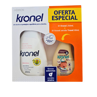 Kit Kronel Sabonete Líquido Íntimo 250mL +80mL