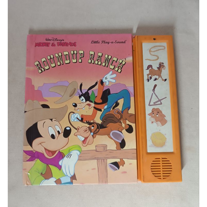 Livro Infantil em Inglês de 1996 Roundup Ranch Disney Colecionável ver Descrição