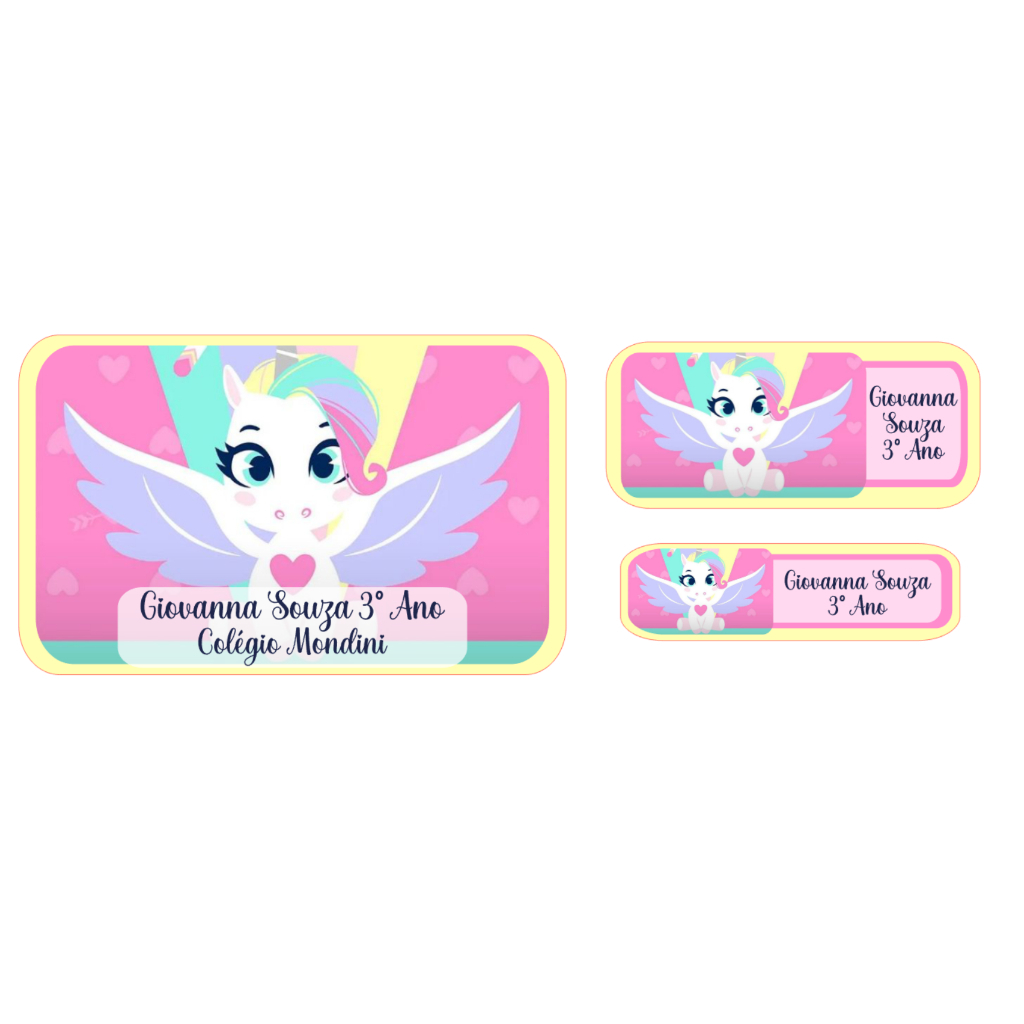 Etiqueta Material Escolar Unicórnio: Onde Comprar | BuscaProdutos
