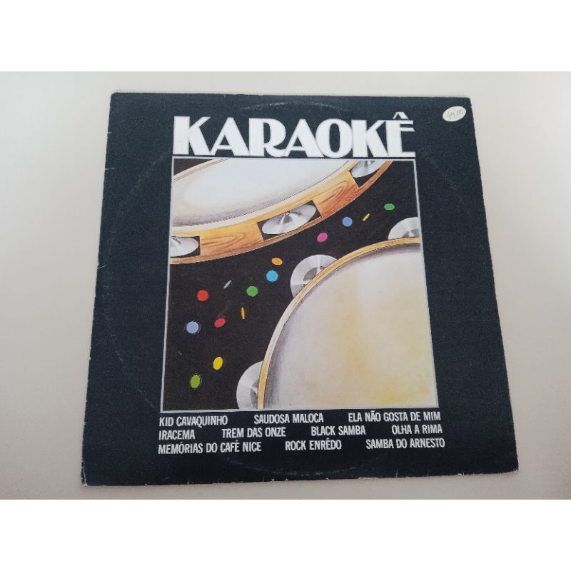 LP karaokê sambas 1985 ótimo estado vinil e capa
