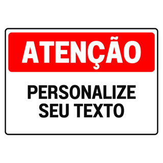 Placa de sinalização 20x30cm mdf pesonalizada aviso atenção cuidado segurança perigo em Oferta na Shopee