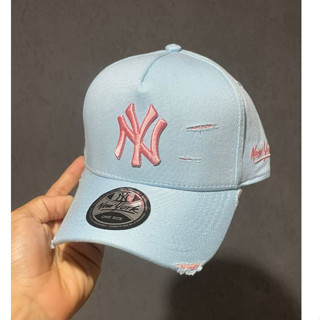 Boné New York Rasgado Destroyed Aba Curva Unissex 2024
