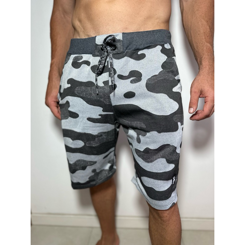 Bermuda Shorts Barato Moletom Masculina Tamanho normal e Plus Size Academia Treino Casual Berma