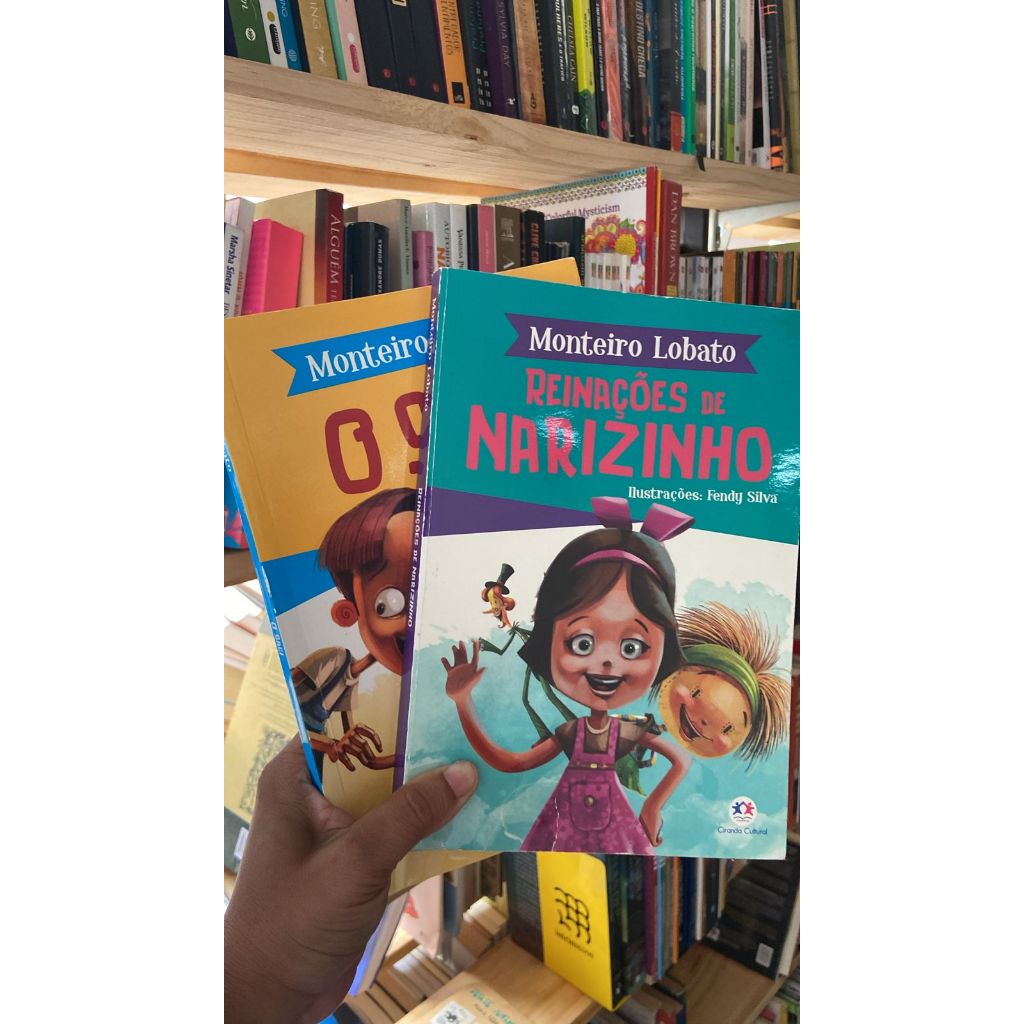 Reinações de narizinho e o saci livros infantis de capa comum autor Monteiro lobato