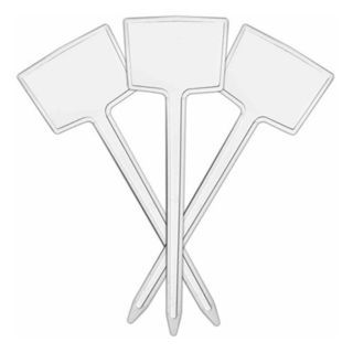 Kit 50un Etiquetas Placa Identificação Brancas Para Plantas Orquídeas Plaquinha Jardinagem