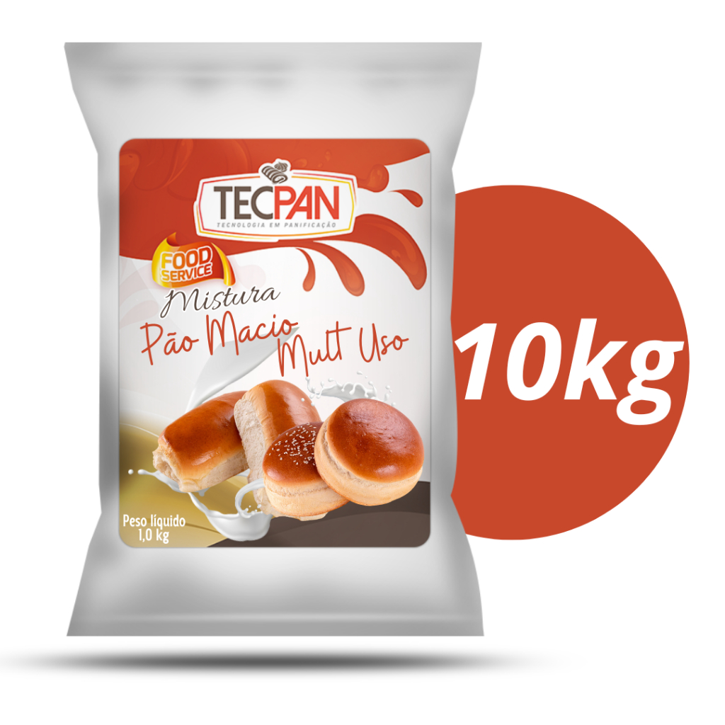 10Kg Pão Super Macio - Multi Uso Completo Tecpan
