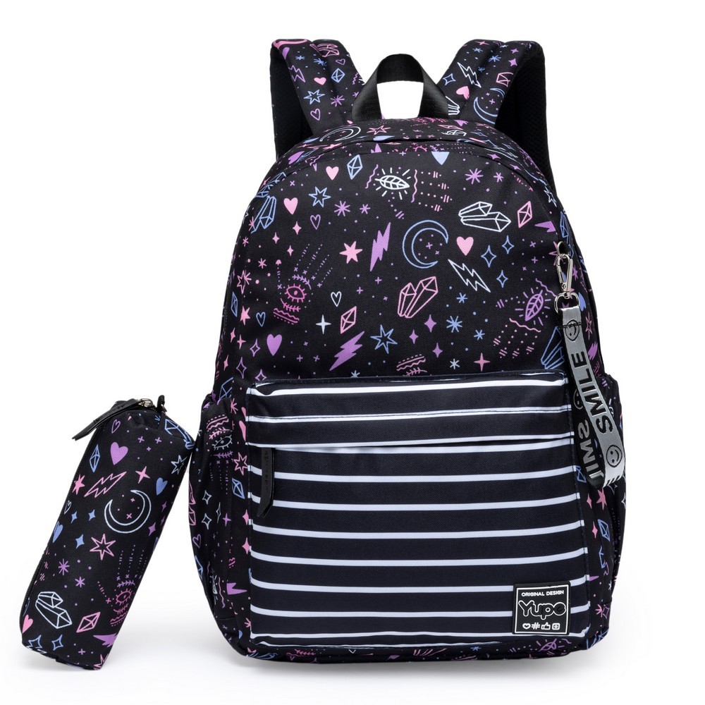 Kit Mochila Estojo Escolar Notebook Reforçada Grande