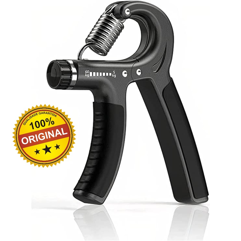Hand Grip Flexor De Punho Exercício Para Mãos Ajustável Mola 60 Kg Treinar Antebraço