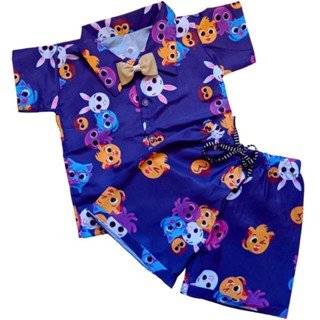 Roupa BOLOFOFOS menino festa infantil conjunto BOLOFOFO