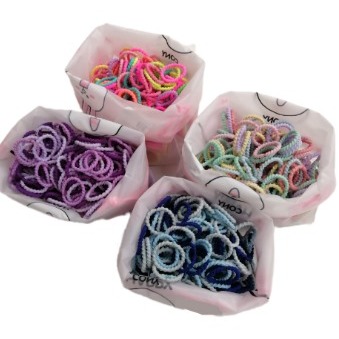 300 Elásticos para cabelo infantil e adulto sem provocar danos