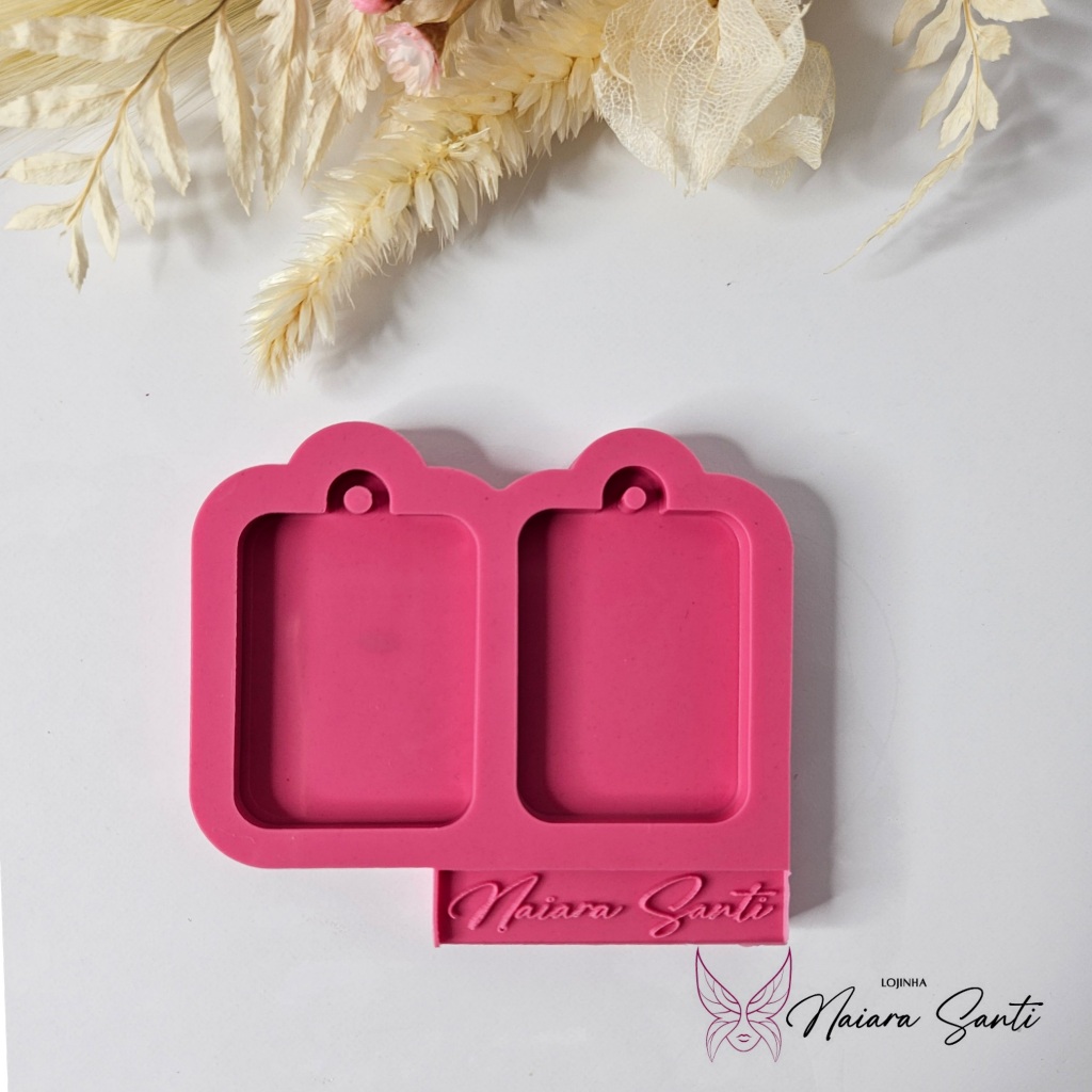 NS Molde de Silicone para Resina | Molde Resina | Molde Tag Dupla