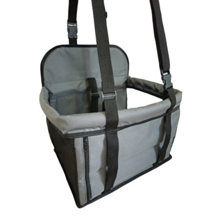 Assento Cadeirinha Pet Carro Cães Gatos Cinza