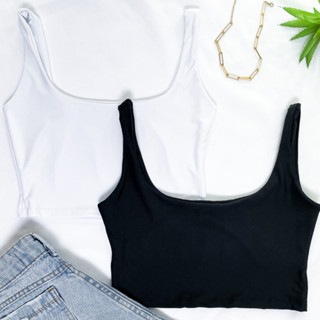 Kit 2 Cropped Feminino Regata Liso Alcinha Fina Suplex Várias Cores