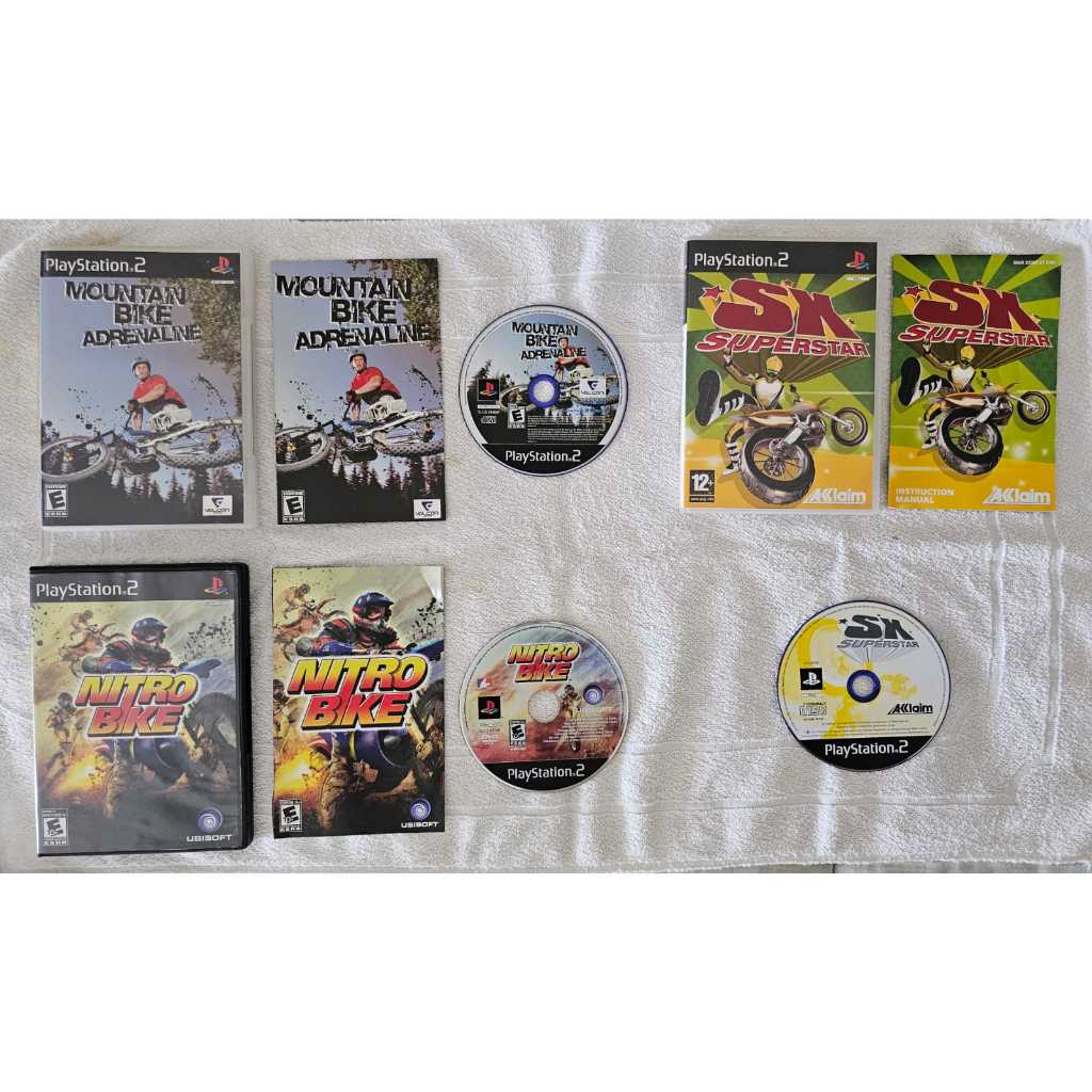 Playstation 2 Nitro Bike Sx Superstar Mountain Bike Lote 3 jogos