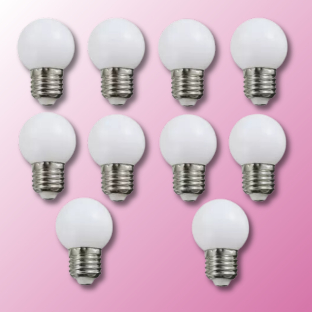 Kit 3-15 Lâmpada Led Bolinha 220V 2.5W E27 Galaxy G45 Branco Frio Decoração Iluminação ULTRA em Oferta na Shopee