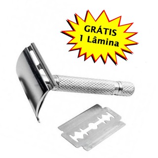 Aparelho Barbear Barbeador Clássico Metal Retrô Gillette