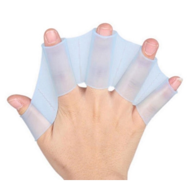 Luva Para Natação Silicone Palmar Nadadeira De Treino Flexível Resistente Unissex