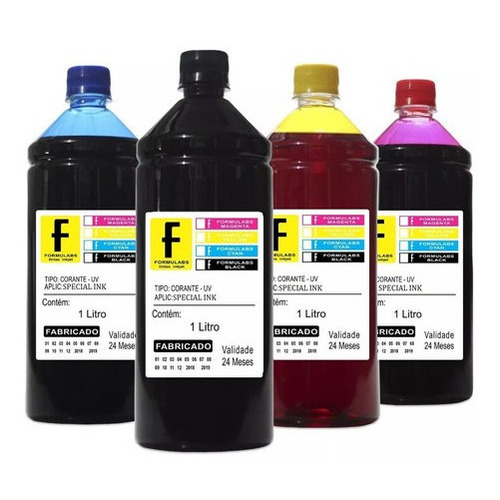 Kit 4 Tinta Compatível Epson Ecotank L3250 Formulabs 2l