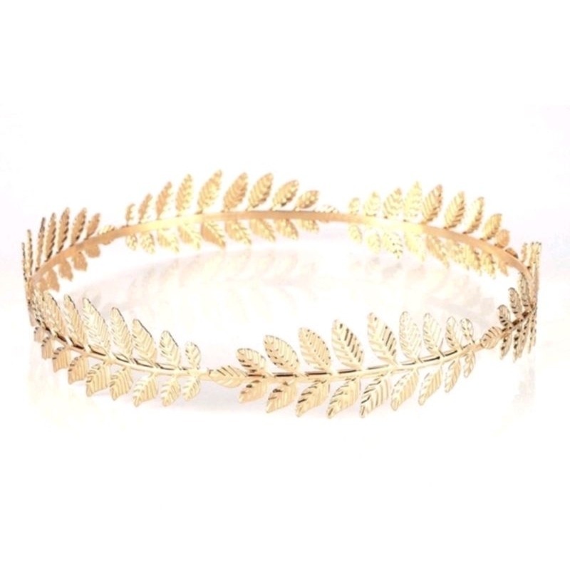 Coroa Deusa Grego Com Folhas Dourado ideal para festas fantasia, Hallowen, carnaval e eventos de cosplay em Oferta na Shopee