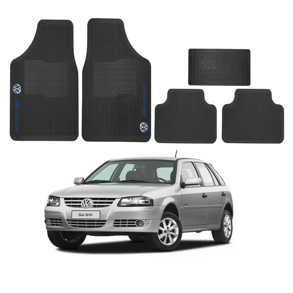 Kit Tapete Automotivo Volkswagen Gol G4 Jogo Completo