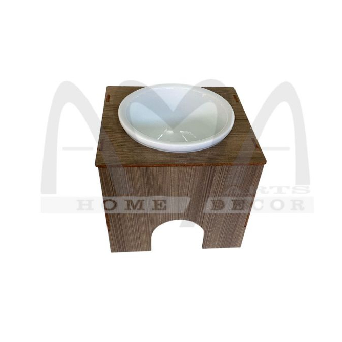 Comedouro, Bebedouro Para Cachorro Ou Gato Mdf, Tigela Porcelana 300 Ml em Oferta na Shopee