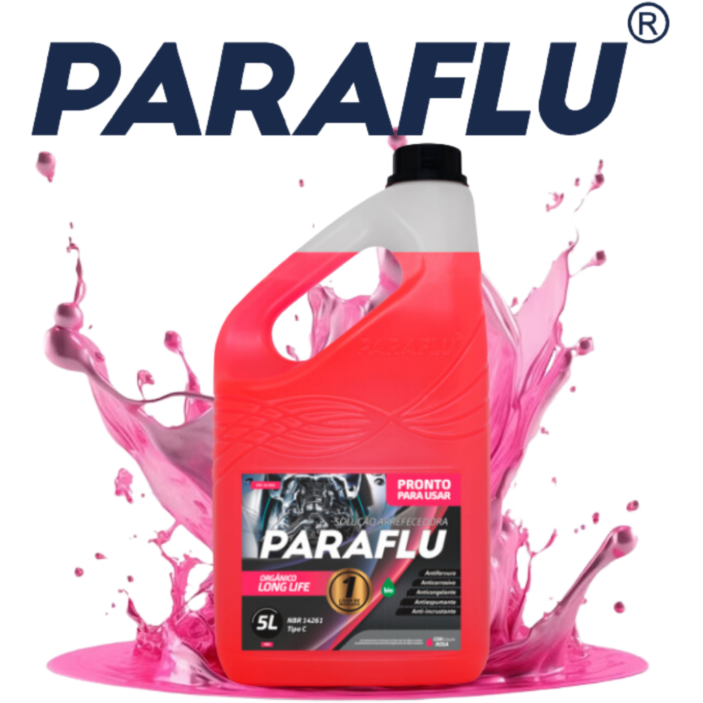 Aditivo Radiador Paraflu Rosa (Pronto Para Uso) BIo Orgânico Long Life 5L 103004