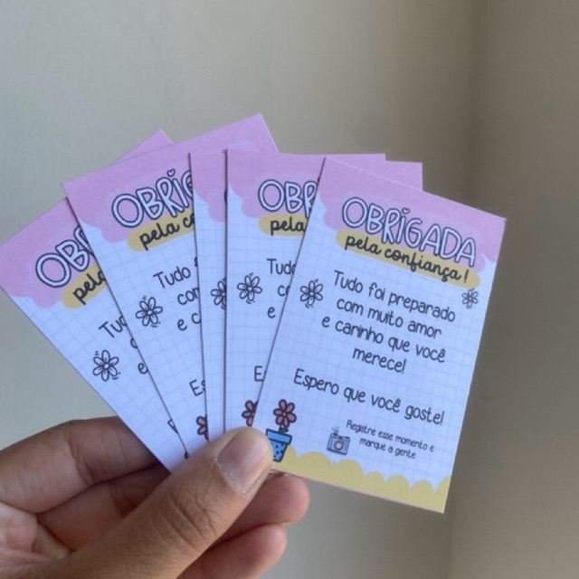 Cartão Agradecimento ao Cliente 100und