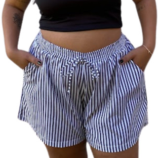 Short Plus Size Praia Elastico