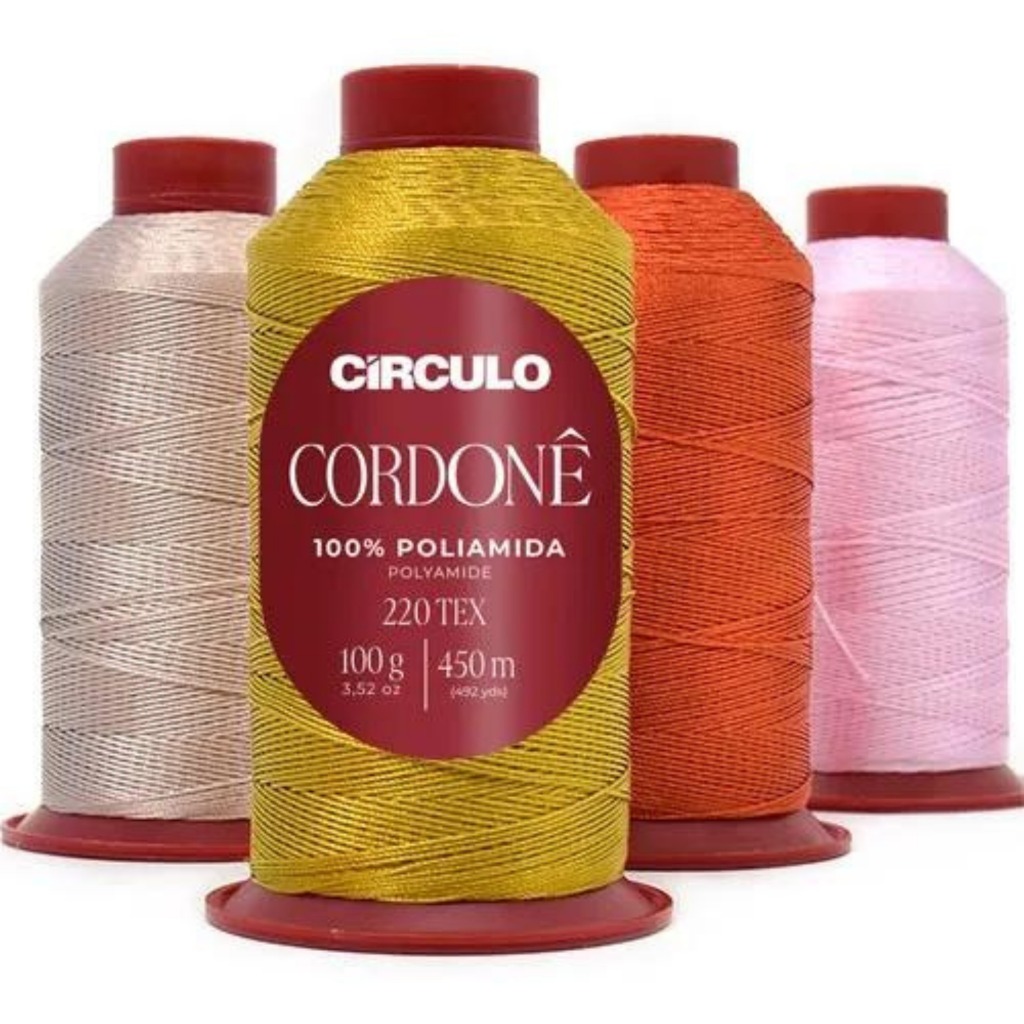 Fio Cordonê Círculo 450m Poliamida: Maciez, Crochê, Tricô e Acabamento Impecável em Oferta na Shopee