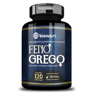 Feno Grego com Vitaminas e Minerais 120 Cápsulas 500mg - Bionutri Original
