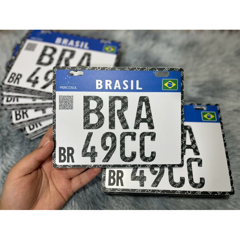 Placa BRA 49CC Decorativa 17x13x2mm