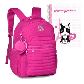 Mochila Crinkle Rebecca Bonbon RB Com Squeeze Marmitinha E Chaveiro Coleção 2024