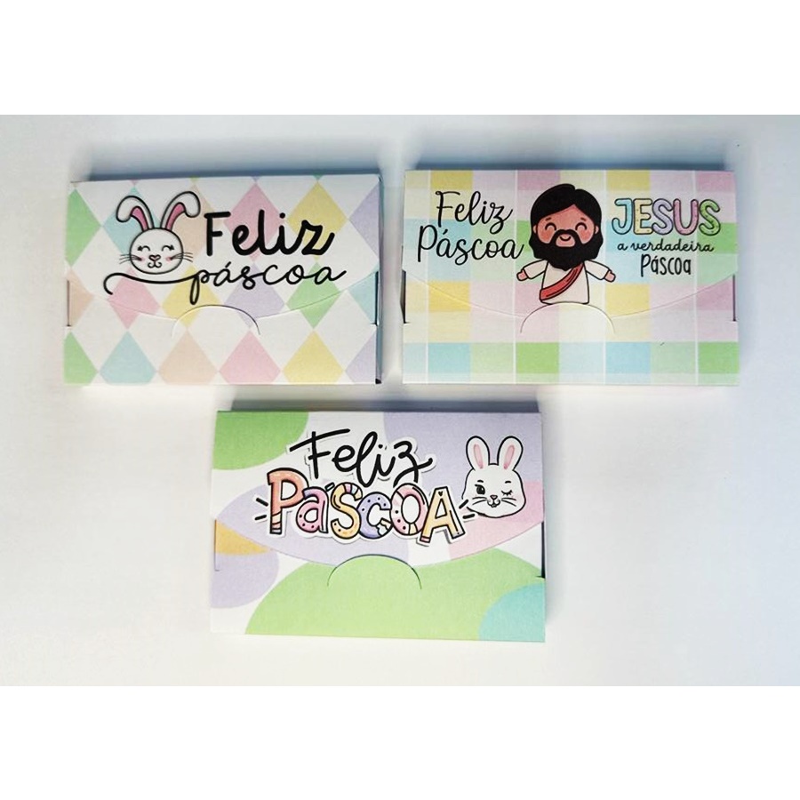 Caixa porta KitKat Lembrança Páscoa Coelhinho Embalagem para doces em Oferta na Shopee