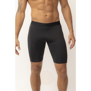 Bermuda Térmica Masculina Segunda Pele Compressão Proteção Uv 50+ Anti Assaduras Para Esportes