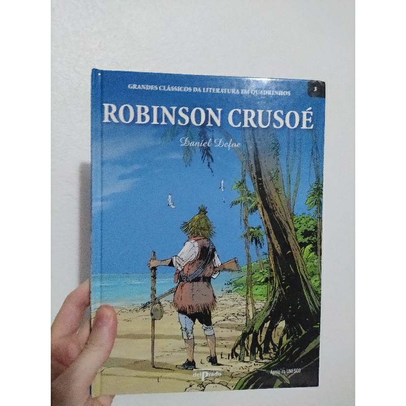 Robinson Crusoé Grandes Clássico da Literatura em Quadrinhos