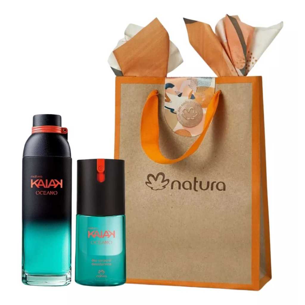 NATURA Presente KAIAK OCEANO Feminino KIT (Colonia 100 ml e Deo Corporal)