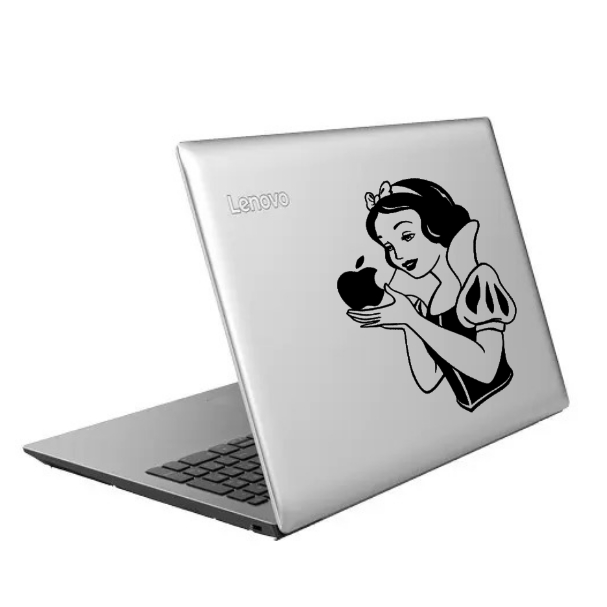 adesivo recorte branca de neve snow white disney notebook
