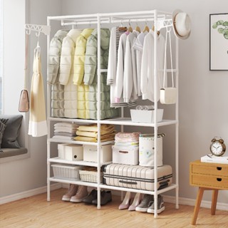 Guarda Roupa Portatil Arara Multifuncional Desmontavel cor：Branco