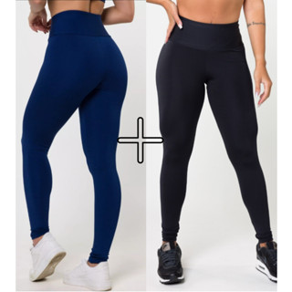 Kit 2 Calça Legging Suplex Calça Academia Cintura Alta - Leg