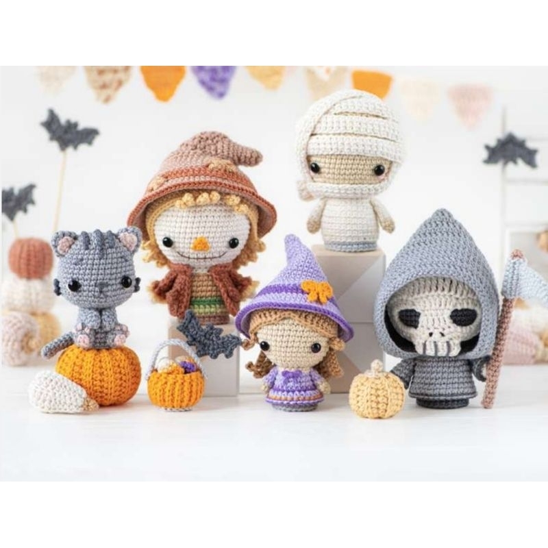 Halloween/ personagens halloween/ bichinhos halloween amigurumi