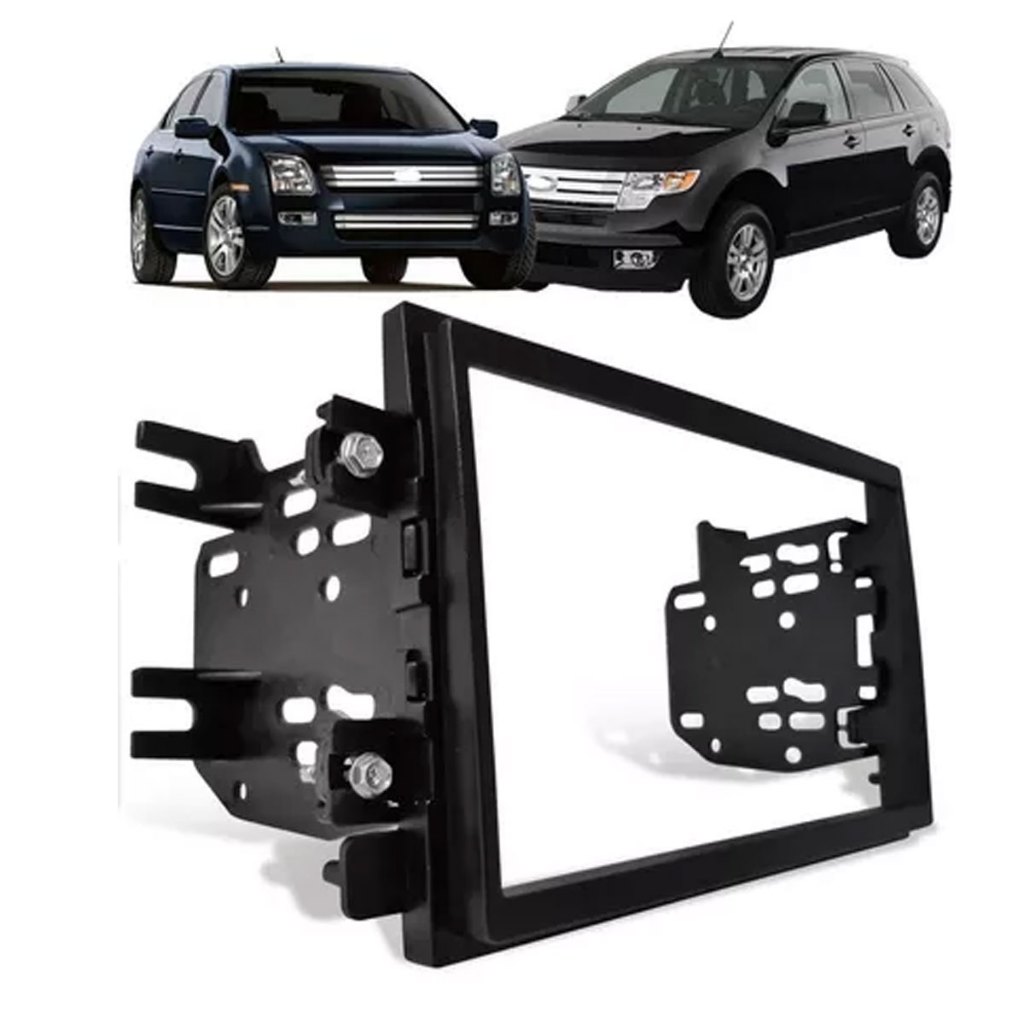 Moldura Painel 2 Din 7 Polegadas Ford Fusion 2006 a 2009 Edge 2008 a 2010 Mustang 2004 a 2008