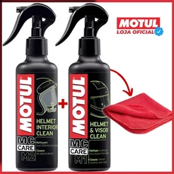 Kit Limpeza E Hidratação Motul Capacete Mc Care M1 + M2 antibactericida
