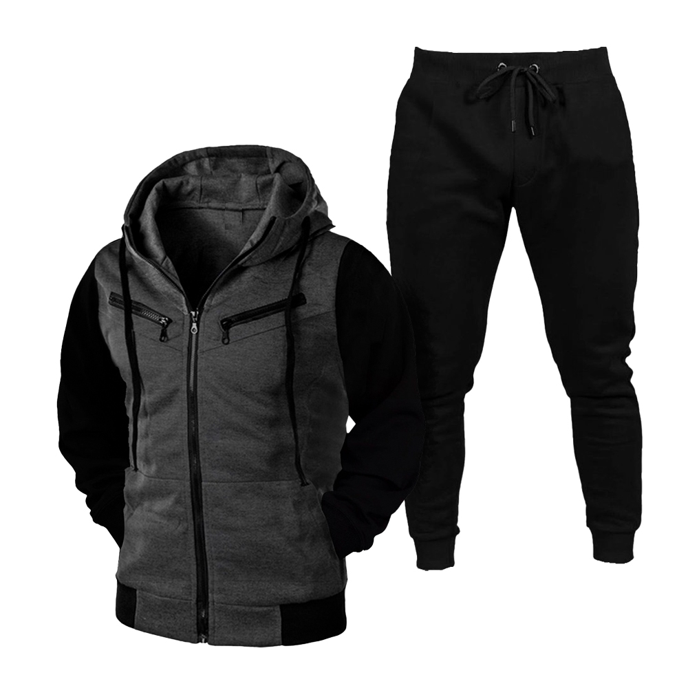 Kit Blusa de Frio Capuz Ziper e Calça de Moletom Masculino e Feminino em Oferta na Shopee