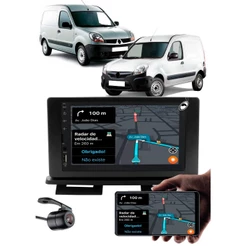 Multimídia 7" Polegadas Renault Kangoo 1998 até 2018 + Câmera de Ré