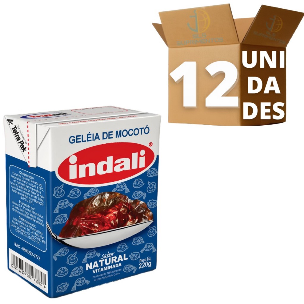 Kit 12 Geleia De Mocotó Indali Caixa - Escoha Seu Sabor